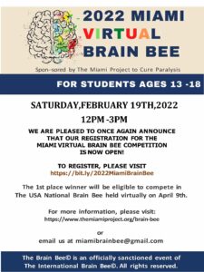 2022 Miami Virtual Brain Bee