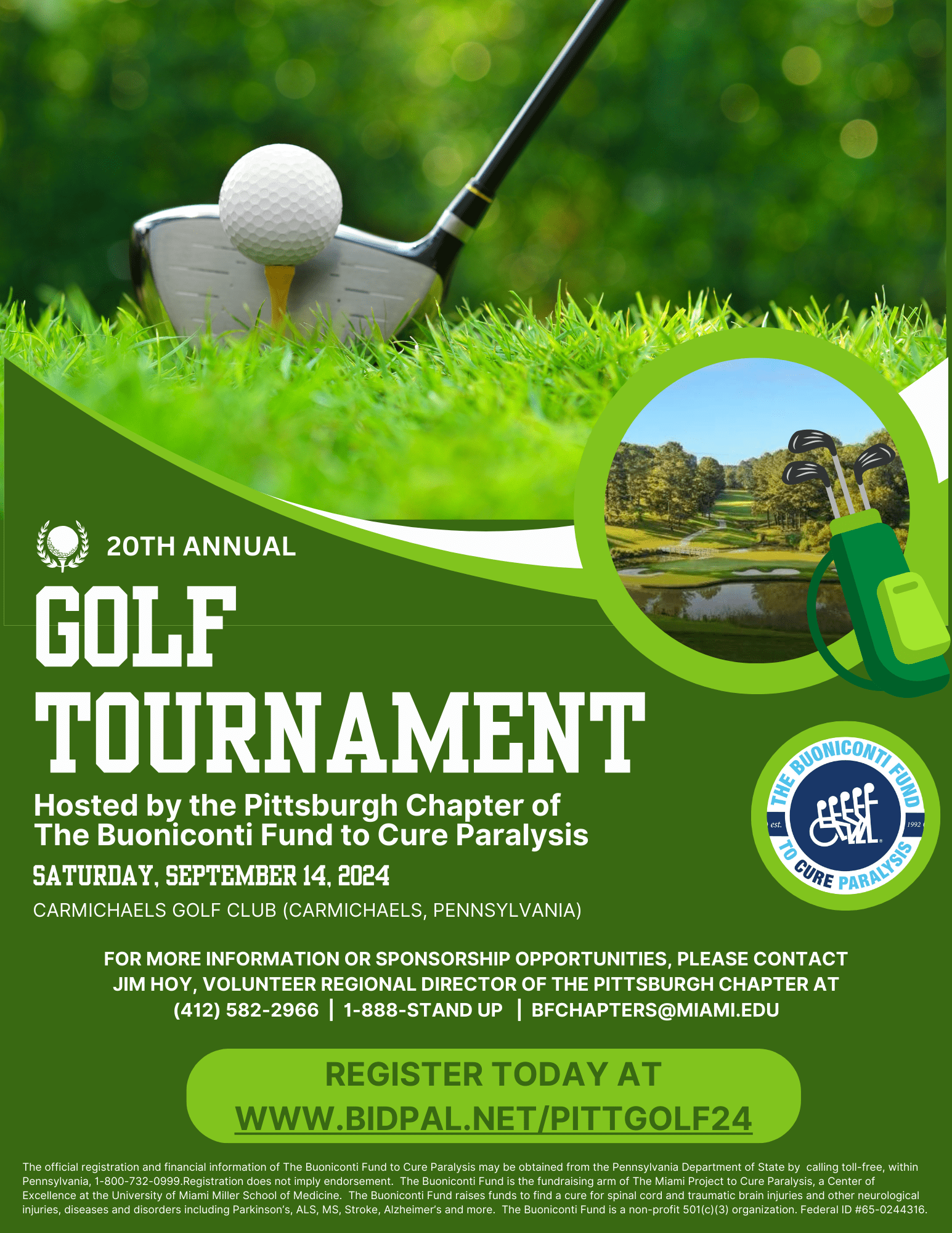 20th Annual Pittsburgh Golf Tournament