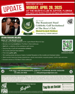 23rd Annual Buoniconti Fund Celebrity Golf Invitational at The Bear's Club hosted by Jack Nicklaus