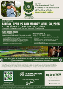 23rd Annual Buoniconti Fund Celebrity Golf Invitational at The Bear's Club hosted by Jack Nicklaus