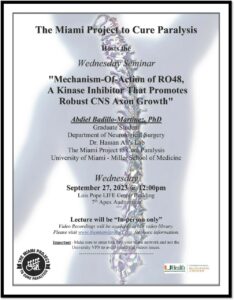 Mechanism-of-Action of RO48, a Kinase Inhibitor That Promotes Robust CNS Axon Growth: Abdiel Badillo-Martinez, Ph.D.