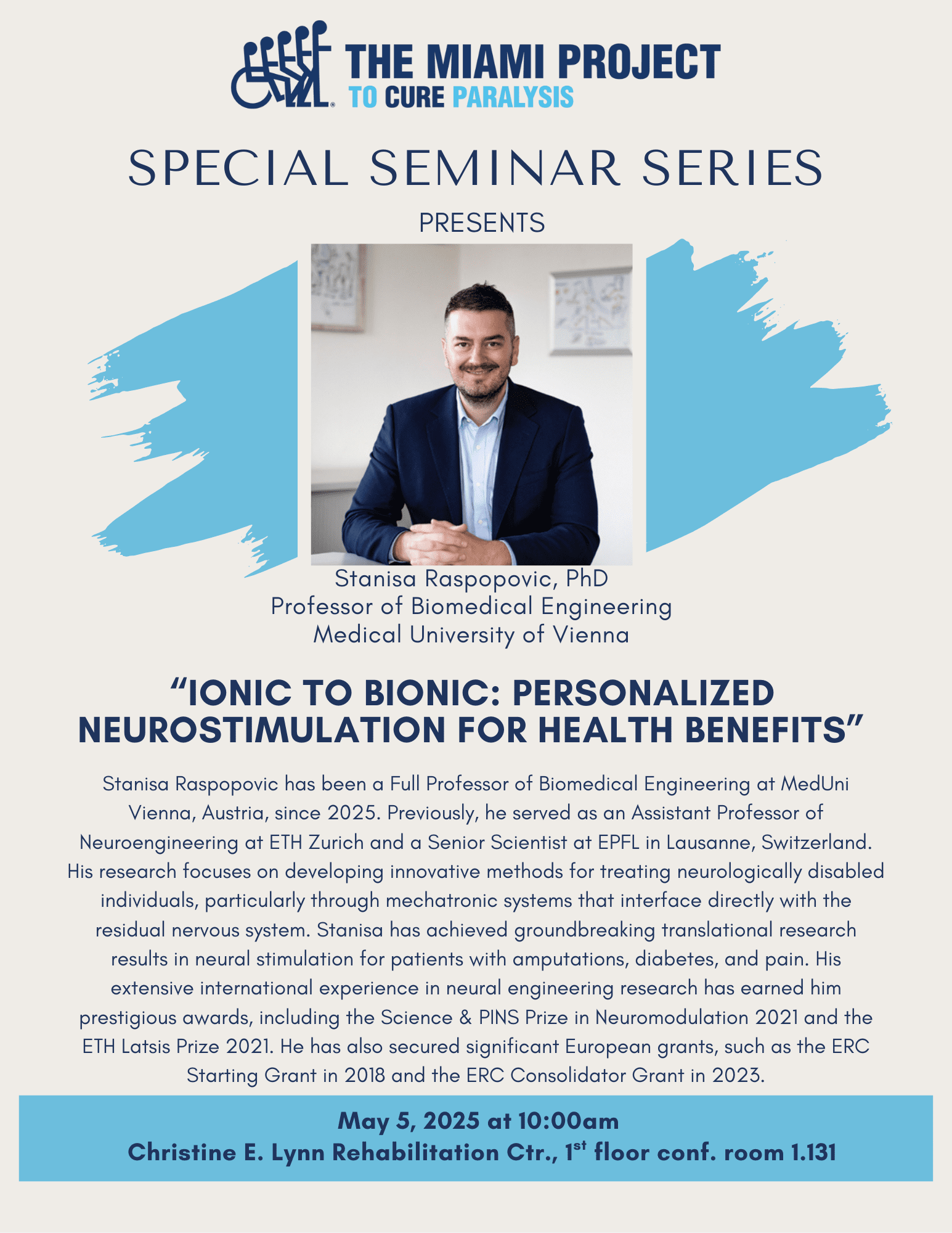 Ionic to Bionic: Personalized Neurostimulation for Health Benefits: Dr. Stanisa Raspopovic