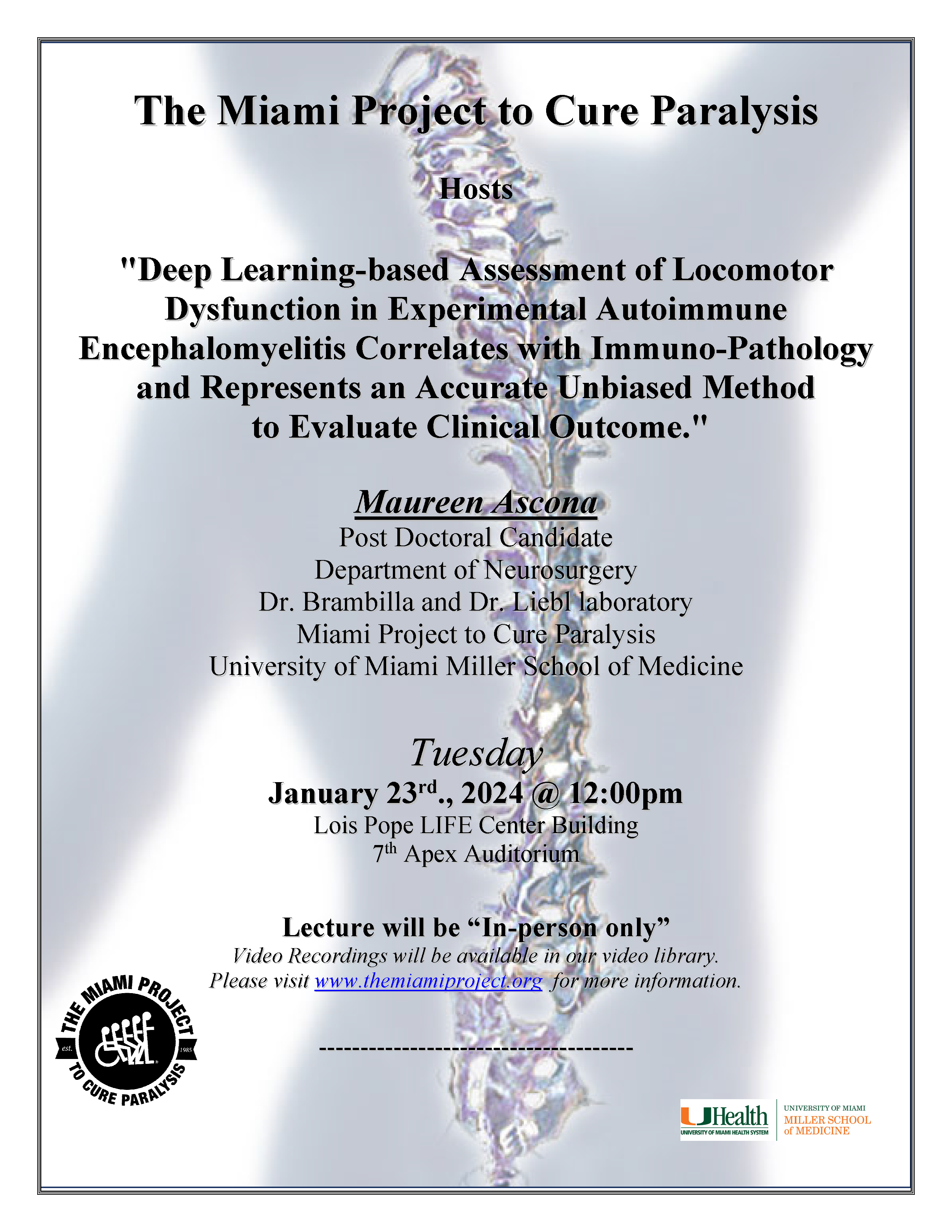 Deep Learning-based Assessment of LocomotorDysfunction in Experimental Autoimmune
Encephalomyelitis Correlates with Immuno-Pathology
and Represents an Accurate Unbiased Method
to Evaluate Clinical Outcome