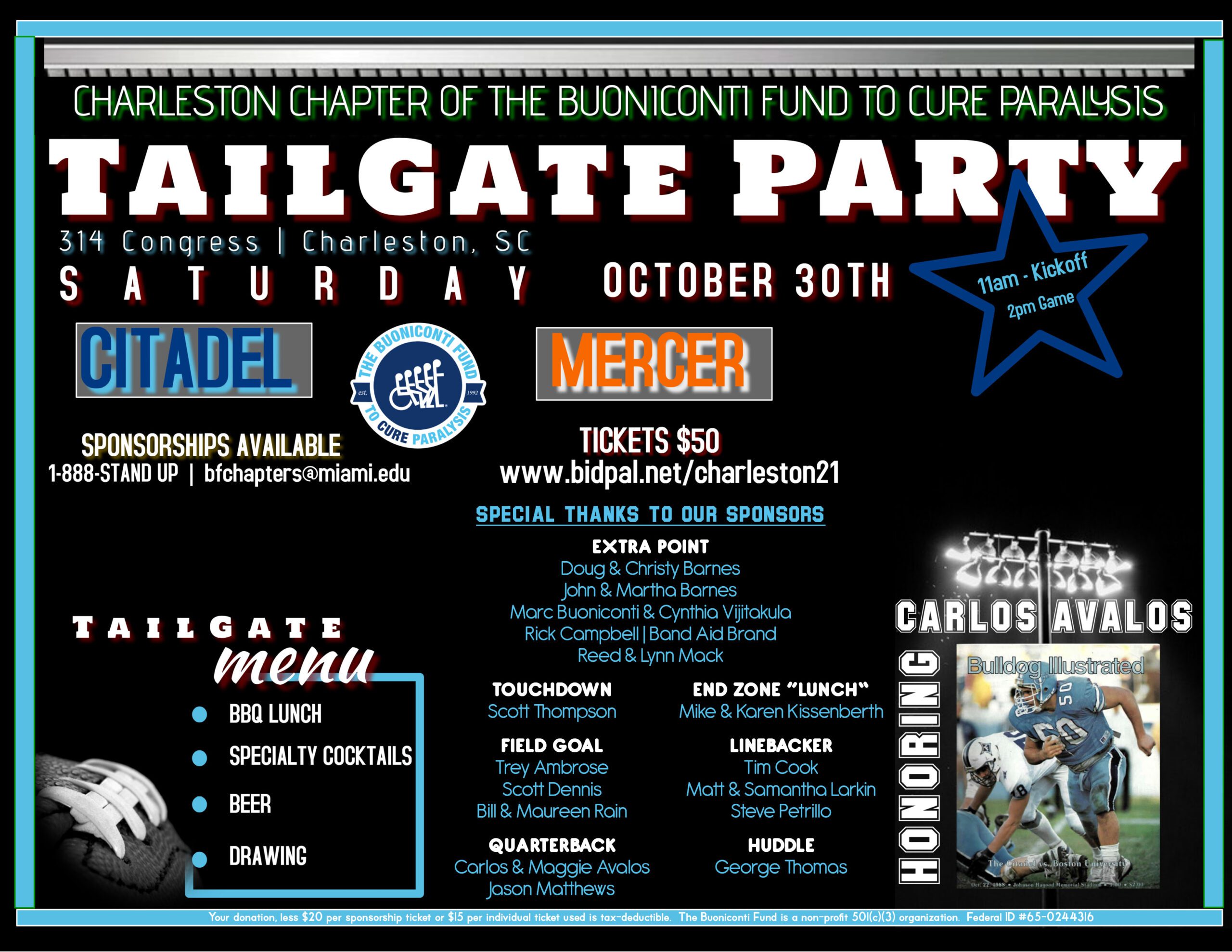 13th Annual Charleston Tailgate Party