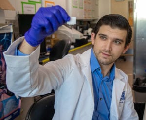 Thomas de Leon, BS working in Dr. Ghosh’s laboratory