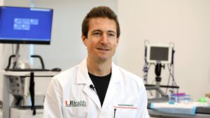 Dr. David McMillan in his lab