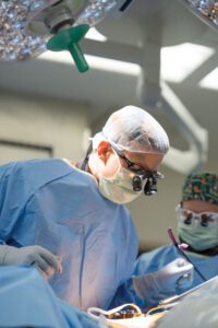 Dr. Shelby Burks in the operating room