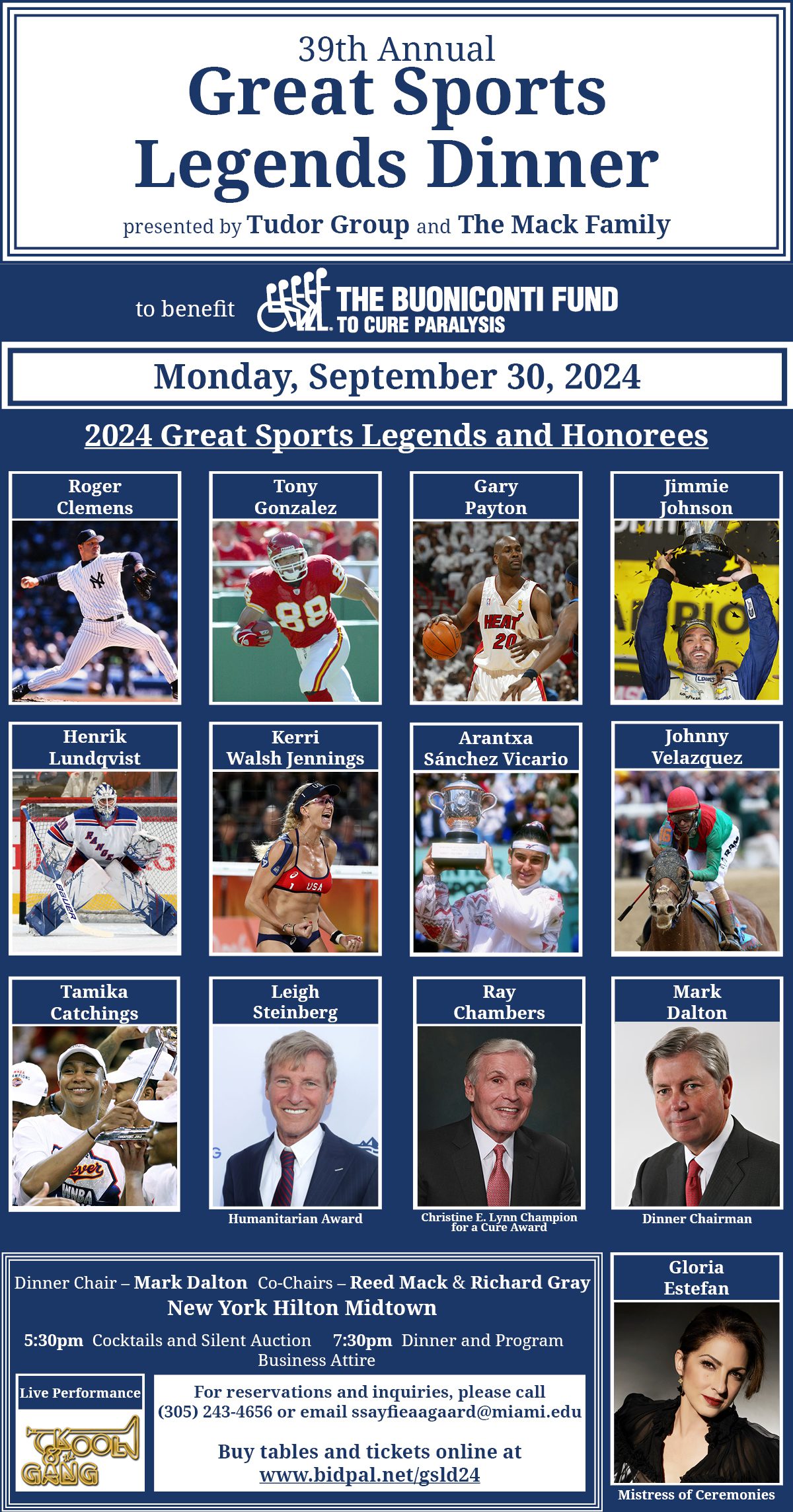 39th Annual Great Sports Legends Dinner