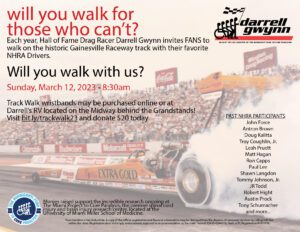 Gatornationals Track Walk 2023