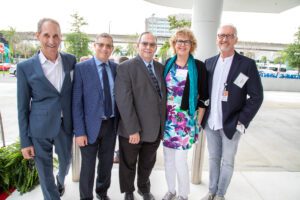 Drs. Vance Lemmon, Emad Ibrahim, Mark Nash, Eva Widerstrom-Noga and Brian Noga