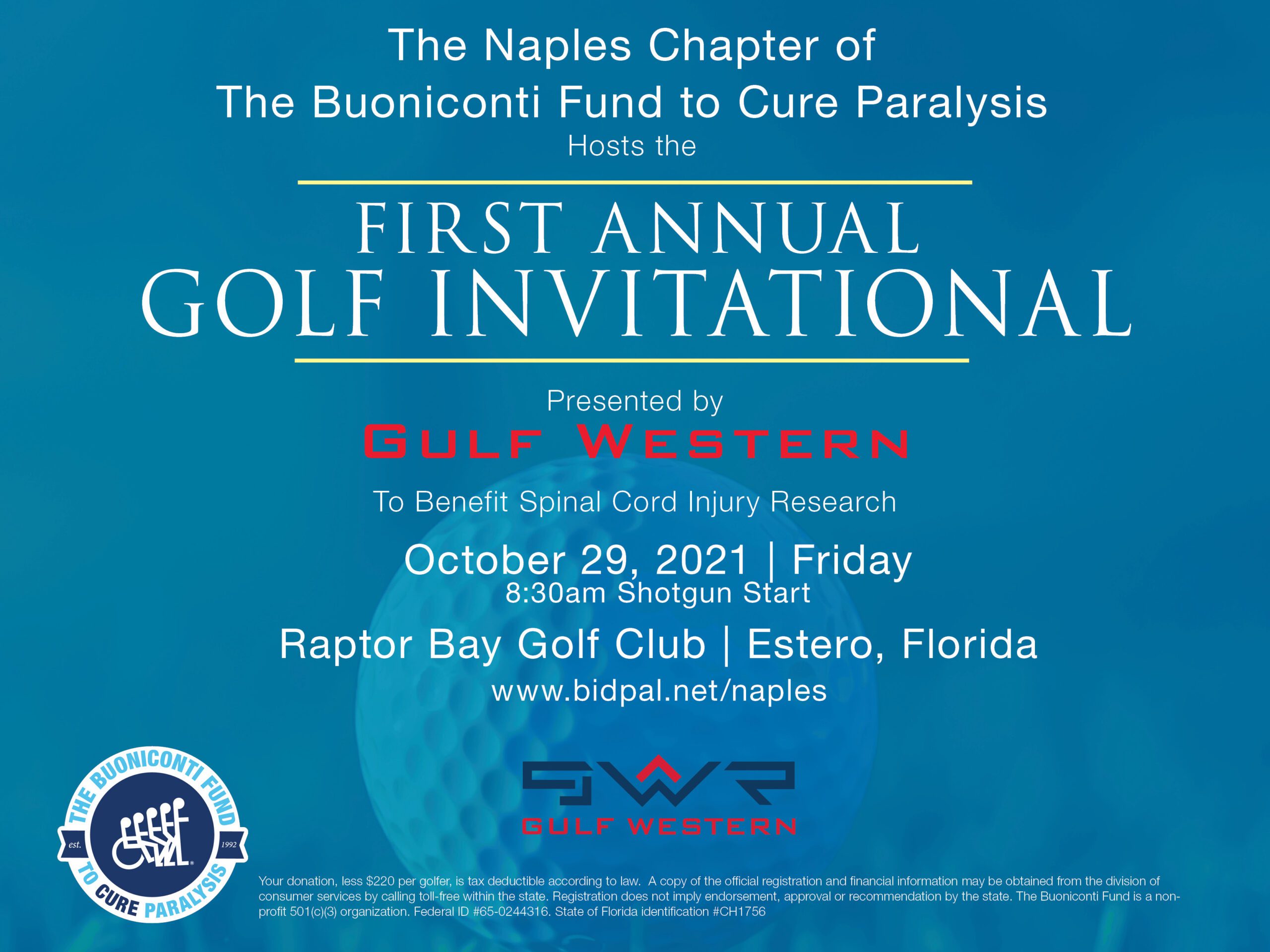 Naples Chapter First Annual Golf Invitational presented by Gulf Western