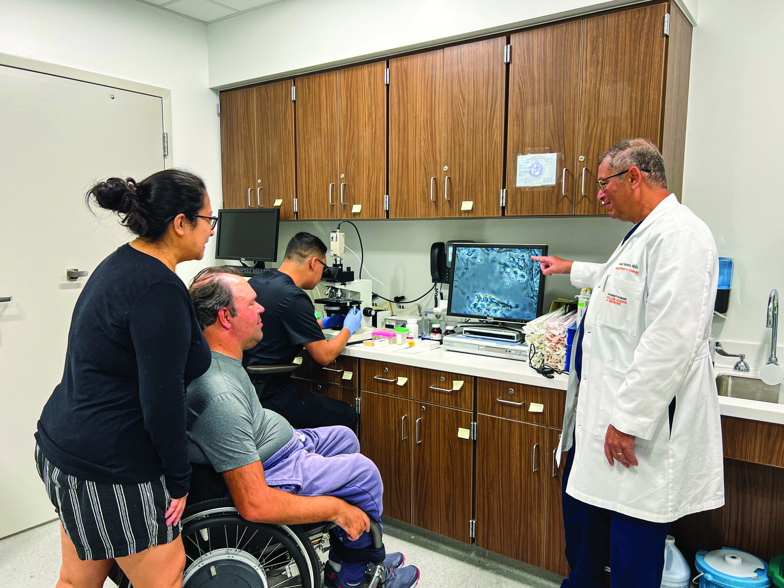 Dr. Ibrahim consults SCI patient about fertility