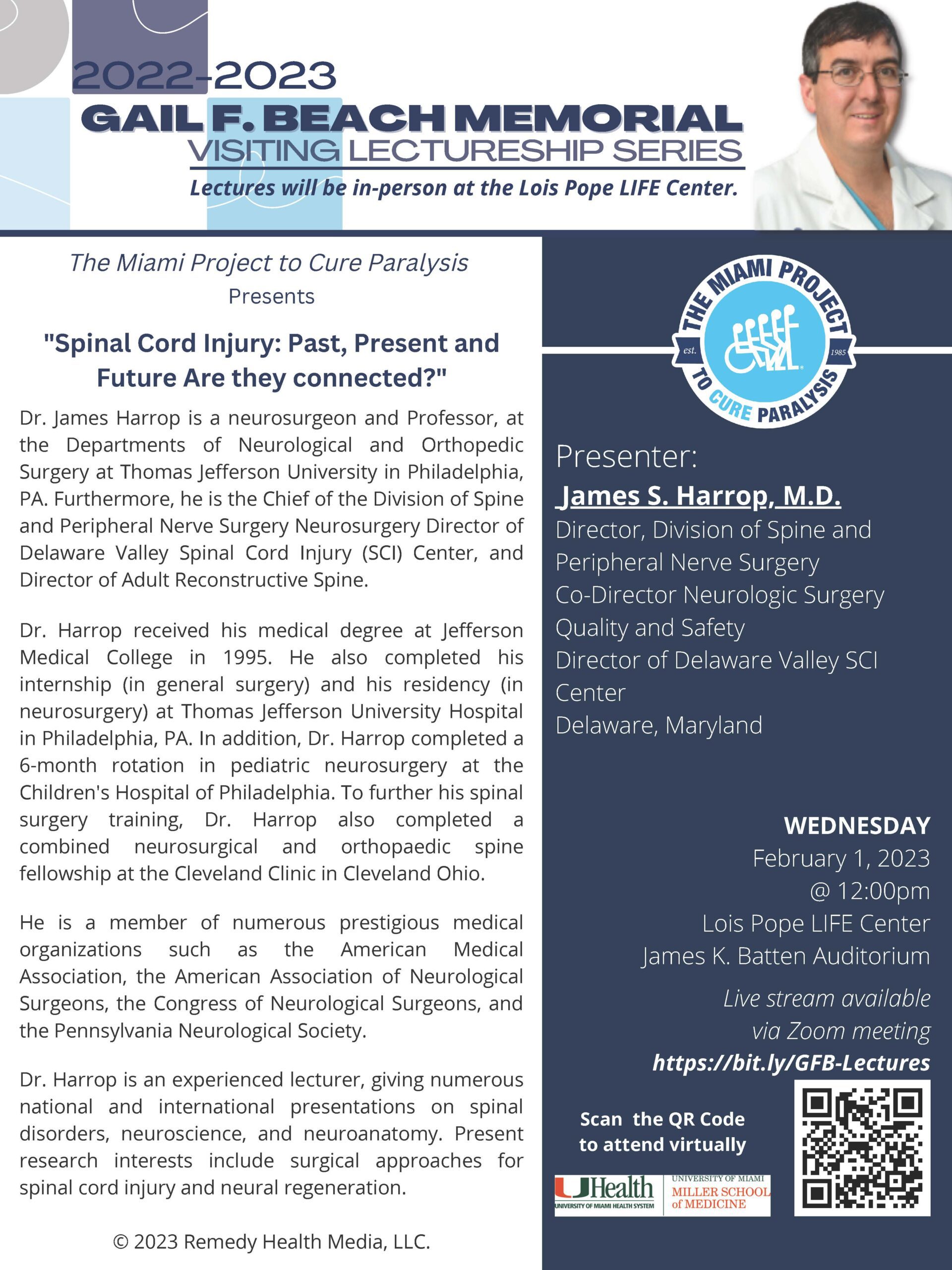James S. Harrop, M.D.