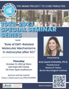 Special Seminar Series - Ana Laura Vivinetto, Ph.D.