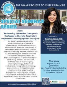 Special Seminar Series: Sabhya Rana, Ph.D.