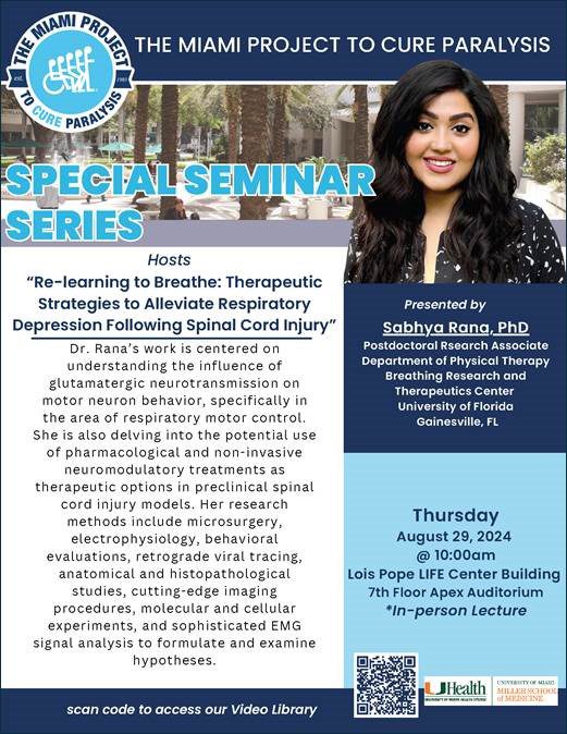 Special Seminar Series: Sabhya Rana, Ph.D.