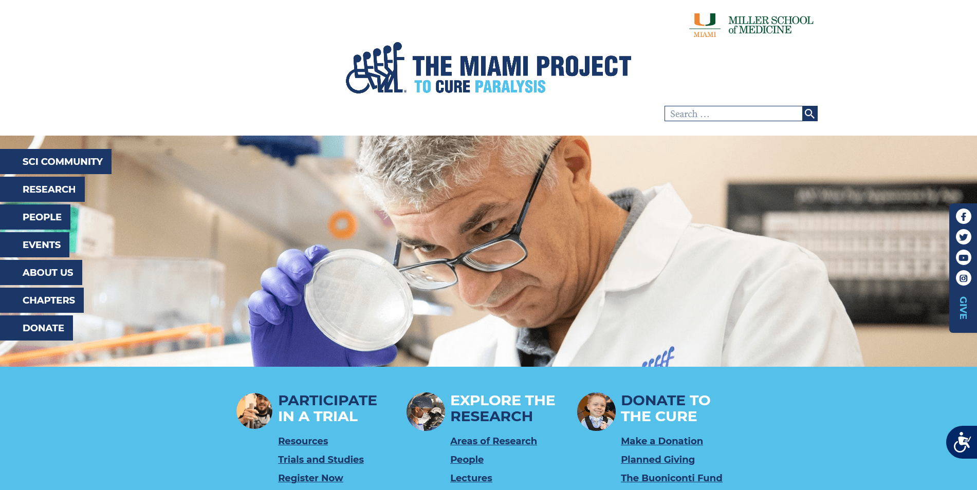 new Miami Project website