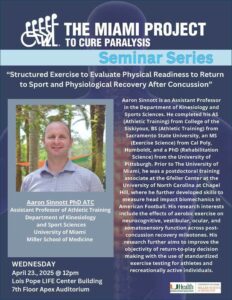 Structured Exercise to Evaluation Physical Readiness to Return to Sport and Physiological Recovery After Concussion: Aaron Sinnott, Ph.D.
