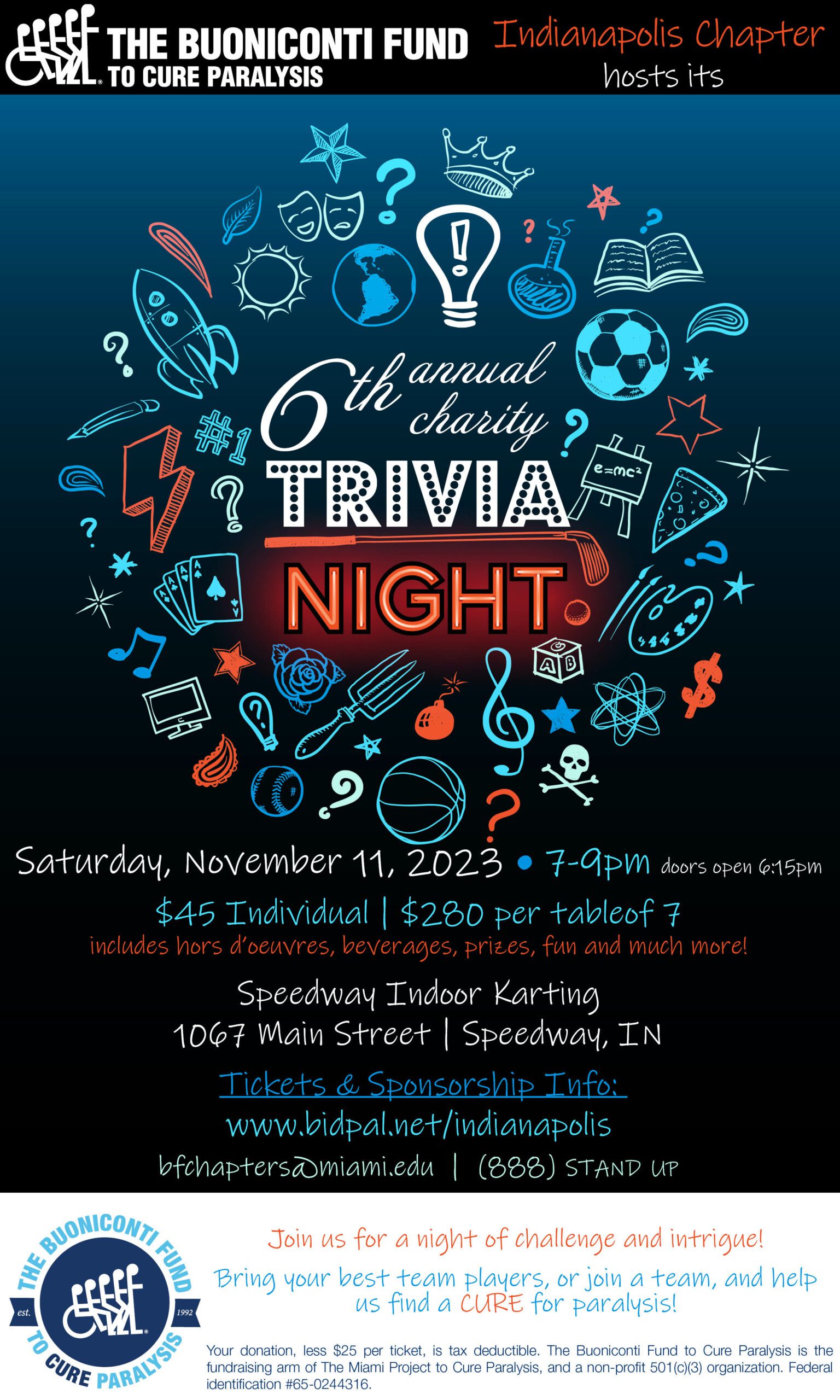 6th Annual Indianapolis Trivia Night