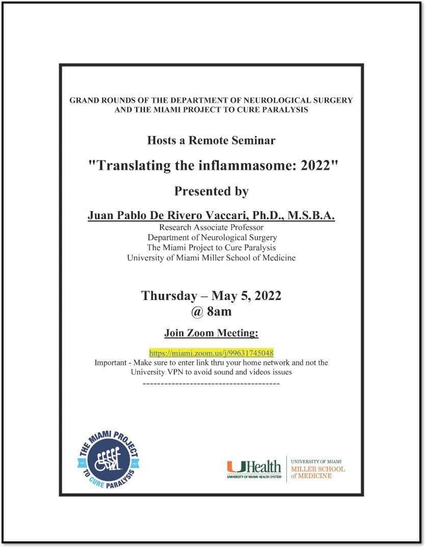 Translating the Inflammasome 2022