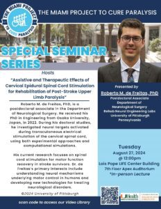 Special Seminar Series: Roberto M. de Freitas, Ph.D.